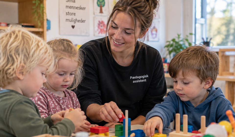 pædagogisk assistent løn
