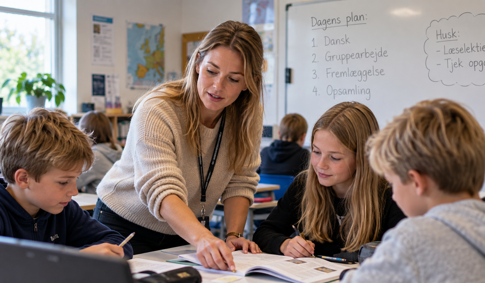 folkeskolelærer løn