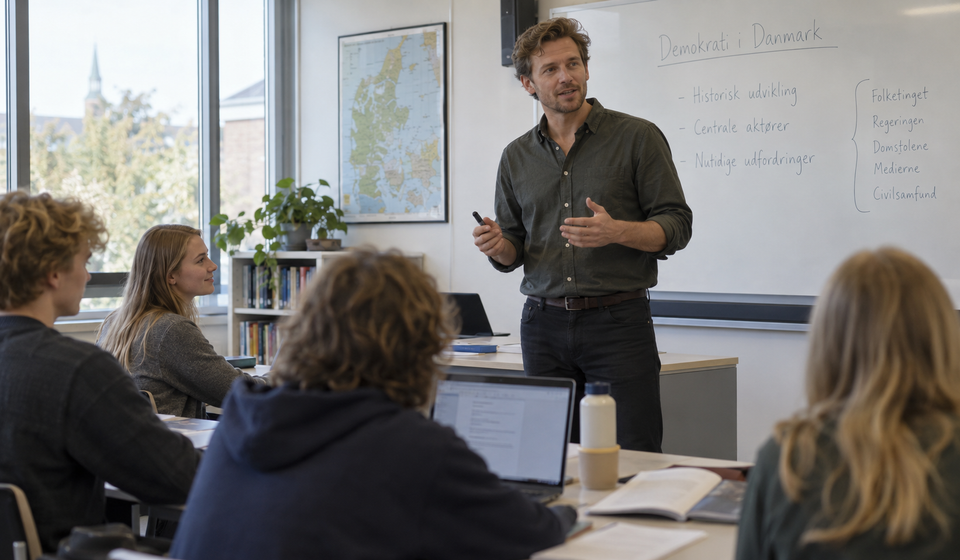 gymnasielærer løn